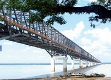Строительство железнодороджного моста в Пакокку, Мьянма